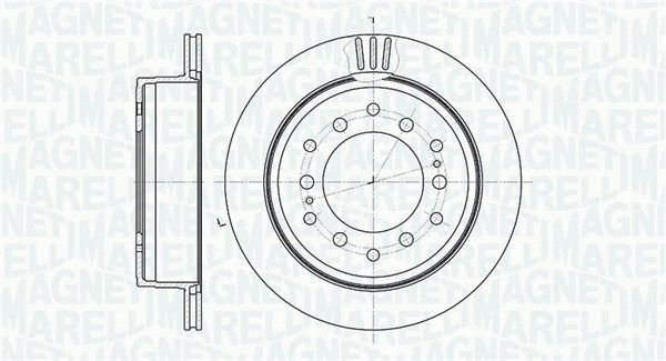 MAGNETI MARELLI Bremžu diski 361302040520